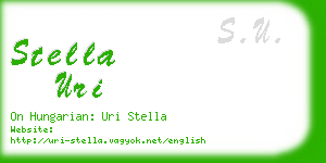 stella uri business card